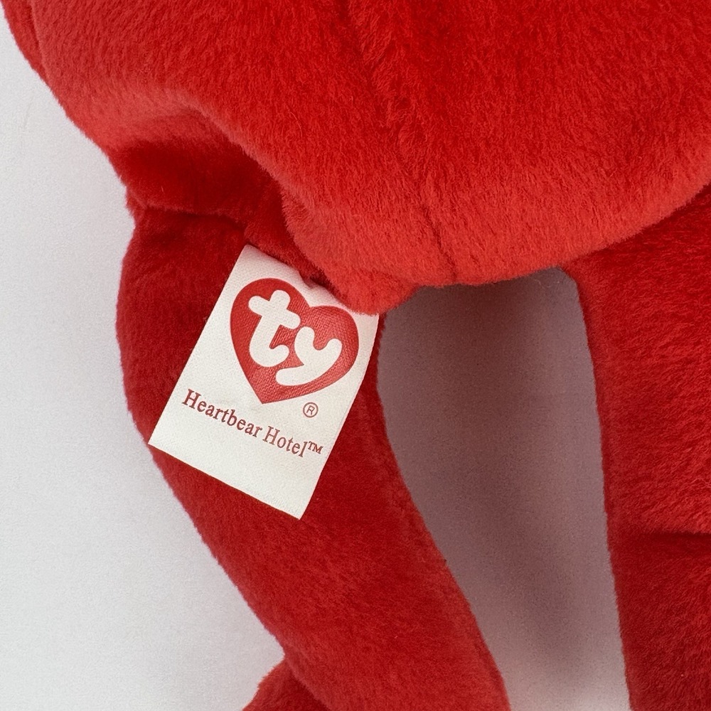 Ty Beanie Baby HEARTBEAR HOTEL ELVIS PRESLEY BEAR Playing Guitar Sunglasses 2009 - Picture 5 of 5